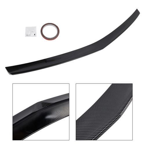 2008-2016 Mercedes Benz E Class W212 Sedan 4-door Rear Boot Spoiler Carbon Fiber Look AMG Style Generic