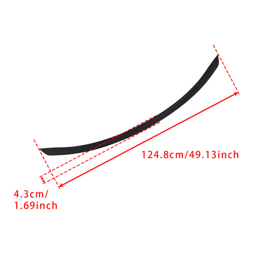 2021+ Mercedes Benz C Class W206 Saloon Rear Spoiler AMG C63 S Style Gloss Black Generic