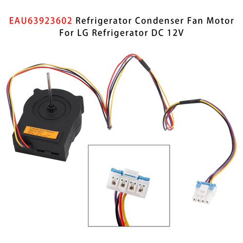 EAU63923602 Refrigerator Condenser Fan Motor For LG Refrigerator DC 12V EAU63923602 Refrigerator Condenser Fan Motor For LG Refrigerator DC 12V