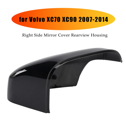 2007-2014 Volvo XC70 XC90 1* Right Side Mirror Cover Rearview Housing Black Generic