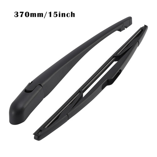 2006-2012 Peugeot 207 Hatchback Rear Windshield Wiper Blade Arm Set Black Generic