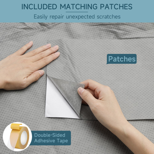 5 Layers Camper Cover 27'-30' Travel Trailer RV Cover Windproof Extra Thick with Adhesive Repair Patches