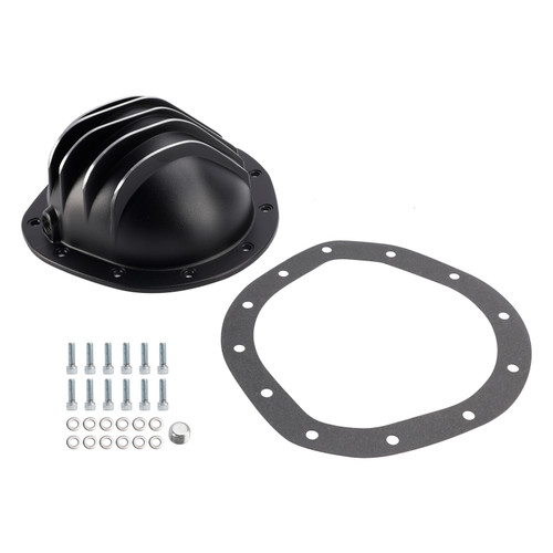 12 Bolt Black Aluminum Differential Rear End Cover For GM Chevy C10 8.75" truck