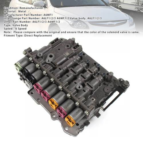 KIA/ Chevrolet Tucson Carens Forte Optima Sportage 4WD 6 Speed Valve Body A6MF1 Generic