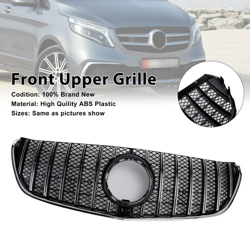 2014-2019 Mercedes Benz V-Class W447 Pre-Facelift Front Upper Grille Chrome Generic