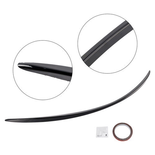 2020+ Mercedes-Benz E-Class W213 E63 Style Rear Boot Spoiler Gloss Black Generic