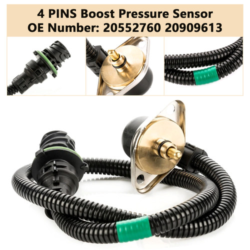 Volvo FH16 FL6 FM10 FM7 FH12 4 PINS Boost Pressure Sensor 20552760 20909613 Generic