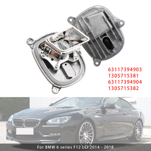 2014-2018 BMW 6 series F06 F12 F13 Left+Right LED Cornering Light Module 63117394903 Generic