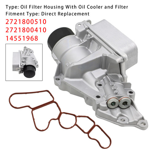 2005-2012 Mercedes Benz W463 X164 W164 W203 C230 Oil Filter Housing & Oil Cooler 2721800410 Generic