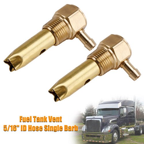 2X 5/16" ID Hose Fuel Tank Vent Assy 20560284 For Kenworth Volvo Full Function Single Barb