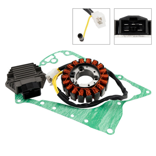 1997-2005 Honda NSS 250 Jazz Reflex Foresight Magneto Coil Stator+Voltage Regulator+Gasket Assy Generic