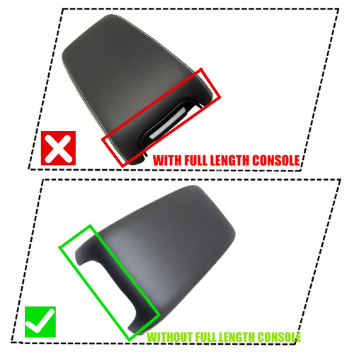 2011-2017 Chrysler 300 Center Console Armrest Lid Cover 1VT06DX9AI Black Generic