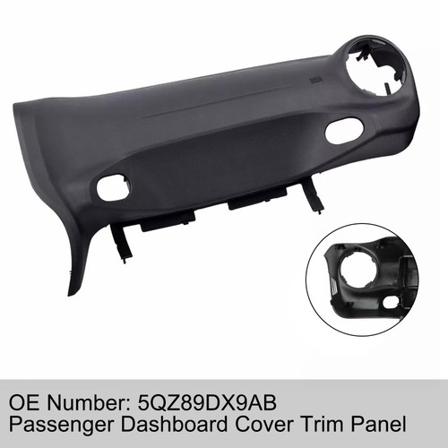 2015-2018 Jeep Wrangler JK Passenger Dashboard Cover Trim Panel 5QZ89DX9AB Generic
