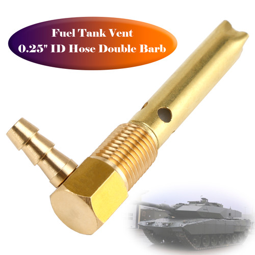 1/4" ID Hose Fuel Tank Vent 1/4"-18NPTF Thread For Both small and large tanks
