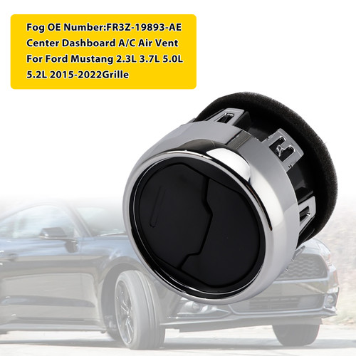 2015-2022 Ford Mustang 2.3L 3.7L 5.0L 5.2L Center Dashboard A/C Air Vent Louvre FR3Z-19893-AE Generic