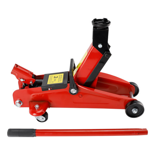 Low Profile Floor Jack 2 Ton (4400 lbs), Heavy Duty Iron Hydraulic Racing Floor Jack, Hydraulic Car Jack 5.31"-12.8" Height Lifting Range