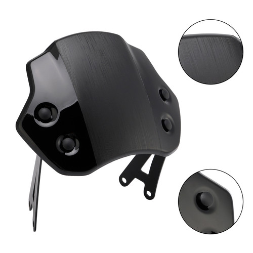 2024-2025 SCRAMBLER 400 X Motorcycle Windshield WindScreen Black Generic