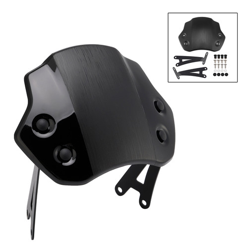 2024-2025 SCRAMBLER 400 X Motorcycle Windshield WindScreen Black Generic