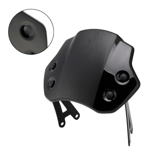 2024-2025 SCRAMBLER 400 X Motorcycle Windshield WindScreen Black Generic