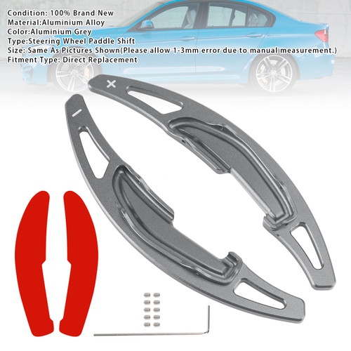 2013-2018 BMW M2 M3 M4 M5 M6 Steering Wheel Paddle Shifter Extension Aluminium Grey Generic
