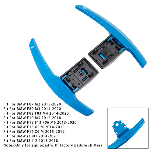 2012-2021 BMW 1-7 Series Paddle Shifter Extension Aluminium Blue Generic