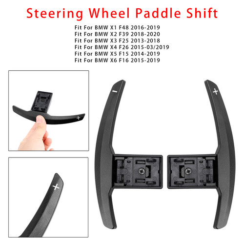 2013-2020 BMW X1-X6 Paddle Shifter Extension Aluminium Black Generic