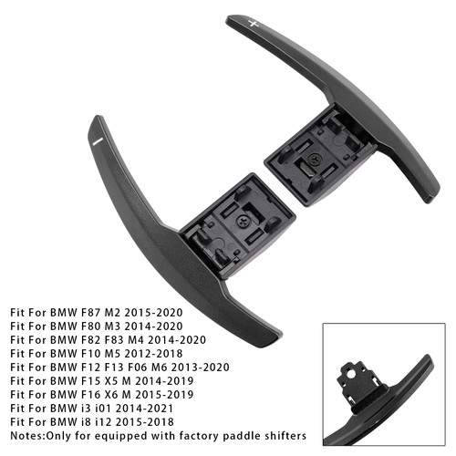 2012-2020 BMW F10 F12 F15 F16 Paddle Shifter Extension Aluminium Black Generic