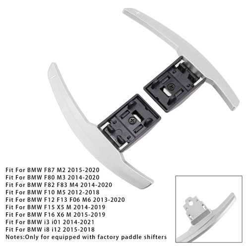2012-2021 BMW 1-7 Series Paddle Shifter Extension Aluminium Silver Generic