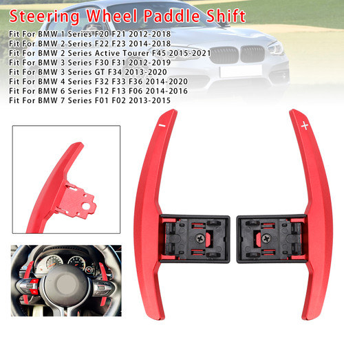2012-2021 BMW 1-7 Series Paddle Shifter Extension Aluminium Red Generic