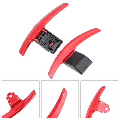 2013-2020 BMW X1-X6 Paddle Shifter Extension Aluminium Red Generic
