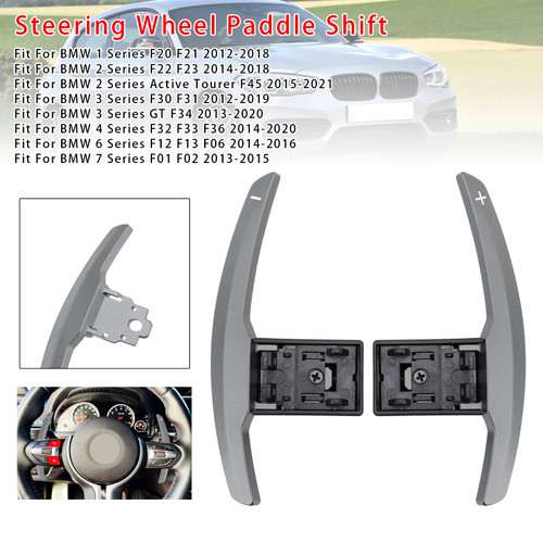 2013-2020 BMW X1-X6 Paddle Shifter Extension Aluminium Grey Generic