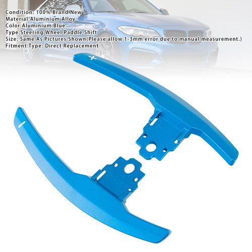 2012-2020 BMW F10 F12 F15 F16 Paddle Shifter Extension Blue Generic