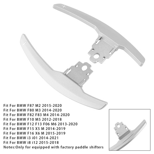 2014-2021 BMW i3 i8 Paddle Shifter Extension Silver Generic