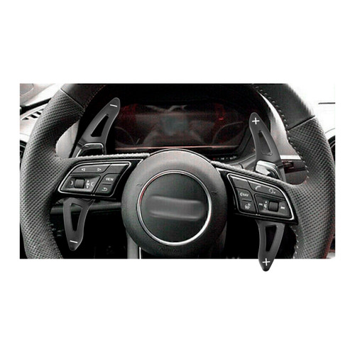 2016-2022 Audi R8 RS3 RS4 RS5 Steering Wheel Paddle Shifter Extension Aluminium Black Generic
