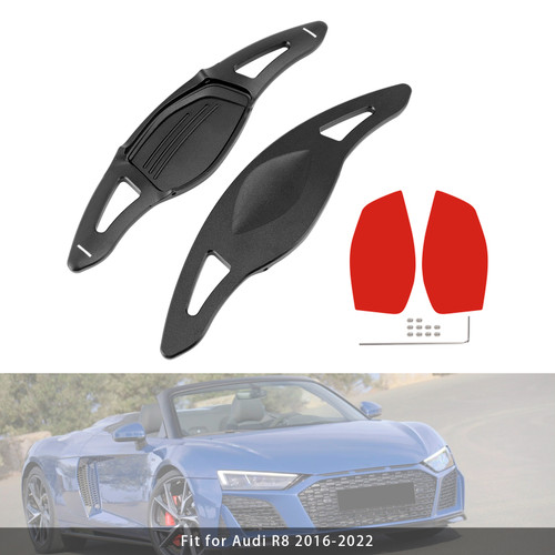 2017-2022 Audi TT RS Q3 Q8 Steering Wheel Paddle Shifter Extension Aluminium Black Generic