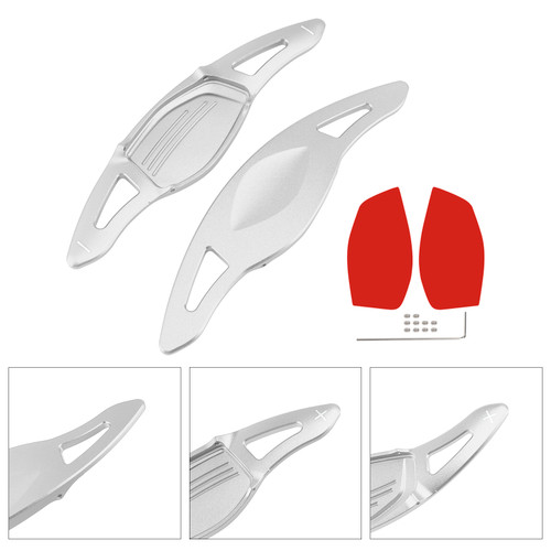 2017-2022 Audi TT RS Q3 Q8 Steering Wheel Paddle Shifter Extension Aluminium Silver Generic