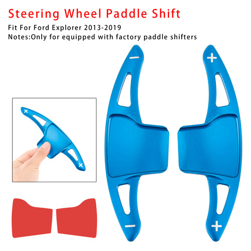 2013-2019 Ford Explorer Steering Wheel Paddle Shifter Extension Aluminium Blue Generic