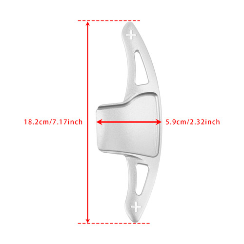 2013-2019 Ford Explorer Steering Wheel Paddle Shifter Extension Aluminium Silver Generic