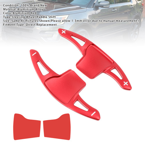 2013-2019 Ford Explorer Steering Wheel Paddle Shifter Extension Aluminium Red Generic