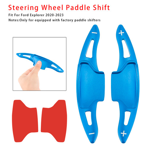 2019-2023 Lincoln Nautilus Aviator Steering Wheel Paddle Shifter Extension Aluminium Blue Generic