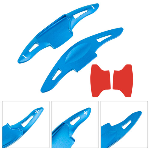 2019-2023 Lincoln Nautilus Aviator Steering Wheel Paddle Shifter Extension Aluminium Blue Generic