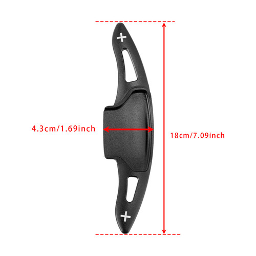 2017-2024 Lincoln Continental Navigator Corsair Steering Wheel Paddle Shifter Extension Aluminium Black Generic