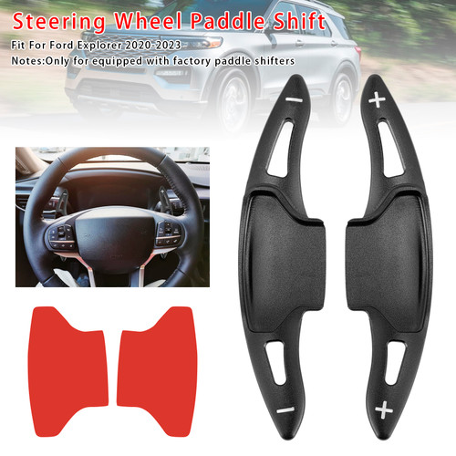 2019-2023 Lincoln Nautilus Aviator Steering Wheel Paddle Shifter Extension Aluminium Black Generic