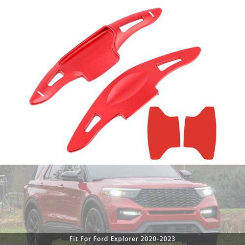 2020-2024 Ford Explorer Steering Wheel Paddle Shifter Extension Aluminium Red Generic