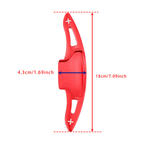 2020-2024 Ford Explorer Steering Wheel Paddle Shifter Extension Aluminium Red Generic