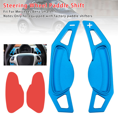 Mercedes Benz Smart Steering Wheel Paddle Shifter Extension Aluminium Blue Generic