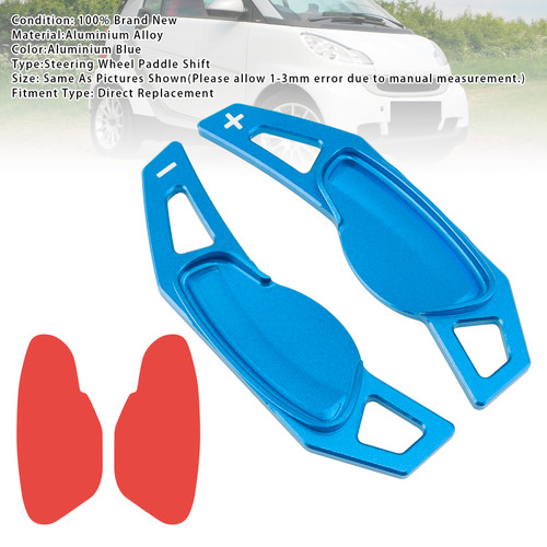 Mercedes Benz Smart Steering Wheel Paddle Shifter Extension Aluminium Blue Generic