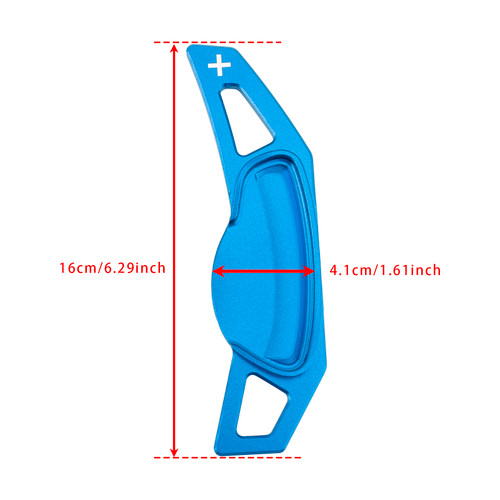 Mercedes Benz Smart Steering Wheel Paddle Shifter Extension Aluminium Blue Generic