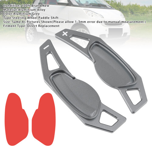 Mercedes Benz Smart Steering Wheel Paddle Shifter Extension Aluminium Grey Generic