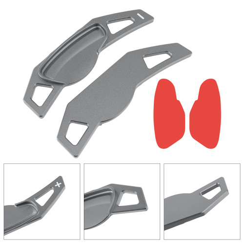 Mercedes Benz Smart Steering Wheel Paddle Shifter Extension Aluminium Grey Generic